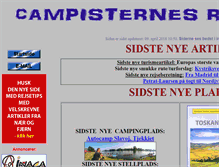 Tablet Screenshot of campisternes-rejseportal.eu